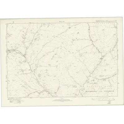 1920 Map of Northumberland nXLV, 1924 Print