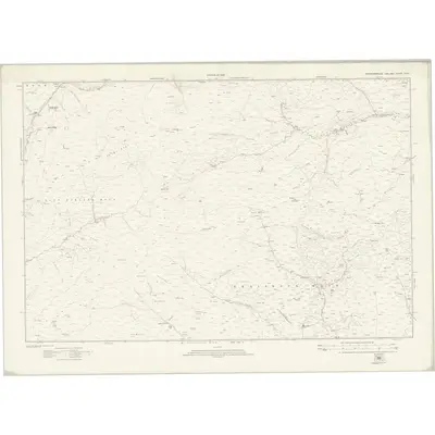 1896 Map of Northumberland nXLVI, 1925 Print