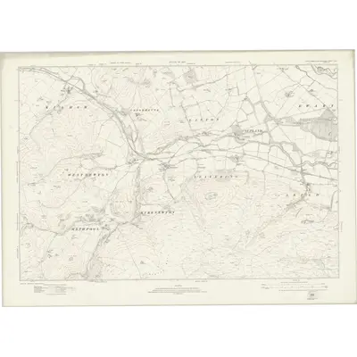1921 Map of Northumberland nXV, 1924 Print