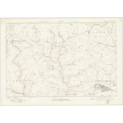 1921 Map of Northumberland nXXXII, 1925 Print