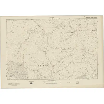 1896 Map of Northumberland nXXXIX, 1925 Print