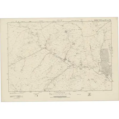 1896 Map of Northumberland nXXXVIII, 1924 Print
