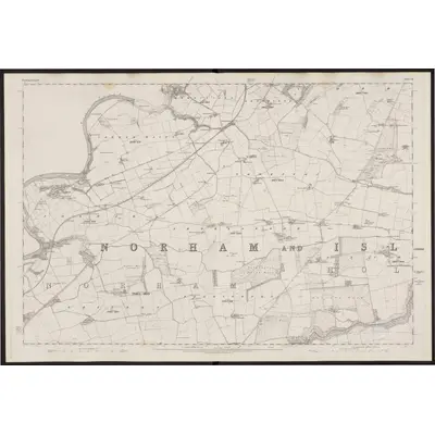 1860 Map of Northumberland VI, 1866 Print