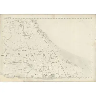 1860 Map of Northumberland VII, 1866 Print