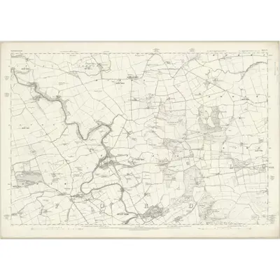 1860 Map of Northumberland X, 1866 Print