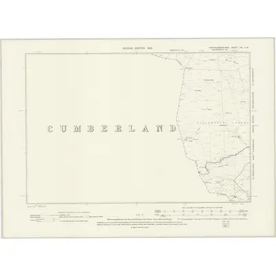 1895 Map of Northumberland XCI.SW, 1898 Print