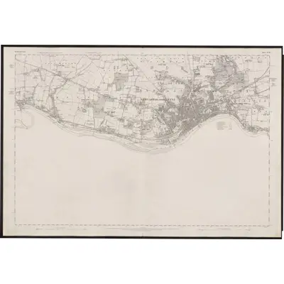 1858 Map of Northumberland XCVII, 1864 Print