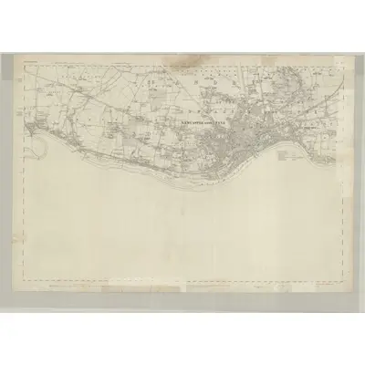 1858 Map of Northumberland XCVII, 1864 Print