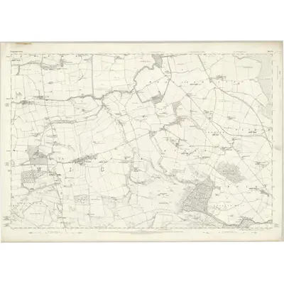 1860 Map of Northumberland XI, 1866 Print