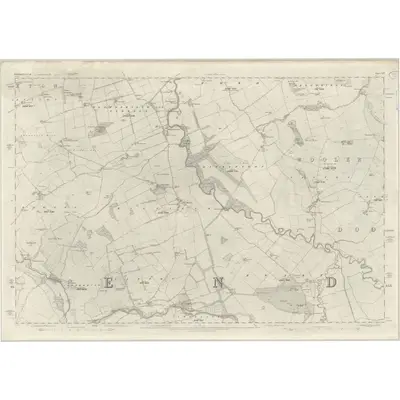 1860 Map of Northumberland XIV, 1866 Print