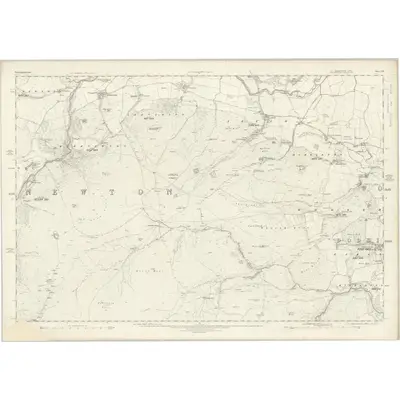 1860 Map of Northumberland XIX, 1866 Print