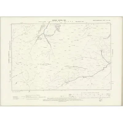1896 Map of Northumberland XLI.SW, 1898 Print