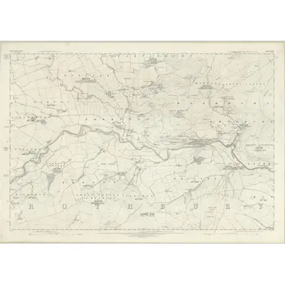 1863 Map of Northumberland XLIV, 1866 Print