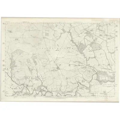 1864 Map of Northumberland XLV, 1866 Print