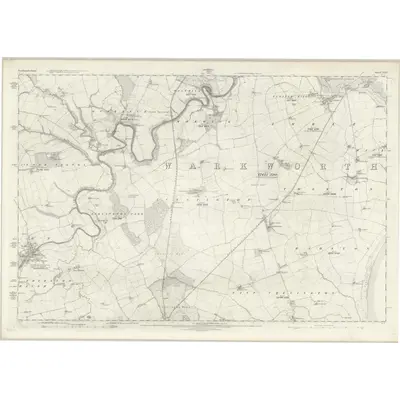 1864 Map of Northumberland XLVI, 1866 Print