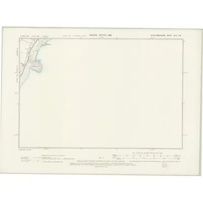 1896 Map of Northumberland XLVII.SW, 1898 Print