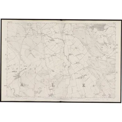 1860 Map of Northumberland XV, 1865 Print
