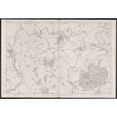 1860 Map of Northumberland XX, 1866 Print