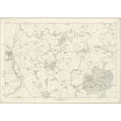 1860 Map of Northumberland XX, 1866 Print