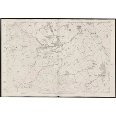 1861 Map of Northumberland XXI, 1866 Print