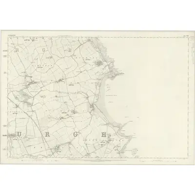 1860 Map of Northumberland XXII, 1866 Print