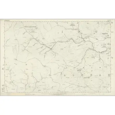 1861 Map of Northumberland XXIX, 1866 Print