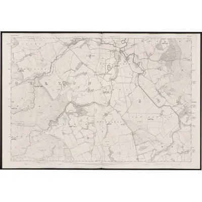 1860 Map of Northumberland XXV, 1866 Print