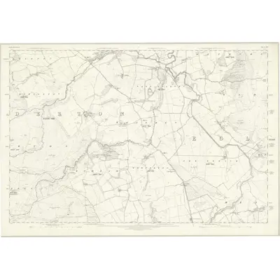 1860 Map of Northumberland XXV, 1866 Print