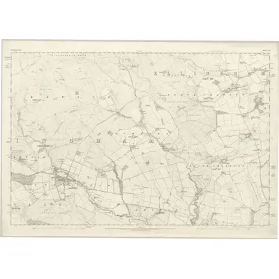 1861 Map of Northumberland XXVI, 1866 Print