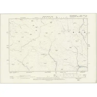 1896 Map of Northumberland XXVIII.SW, 1899 Print