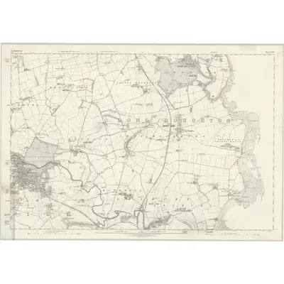 1861 Map of Northumberland XXXII, 1867 Print