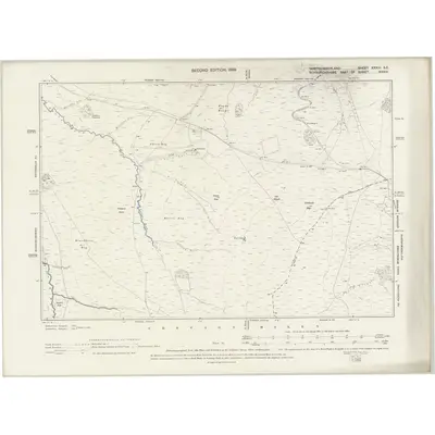 1896 Map of Northumberland XXXIII.SE, 1899 Print