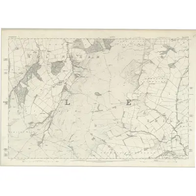 1864 Map of Northumberland XXXVIII, 1866 Print