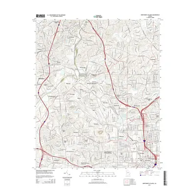 2014 Map of Northwest Atlanta, 2014 Print