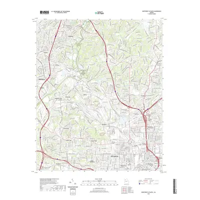 2020 Map of Northwest Atlanta, 2020 Print
