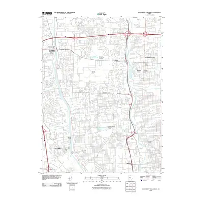 2010 Map of Northwest Columbus, 2010 Print