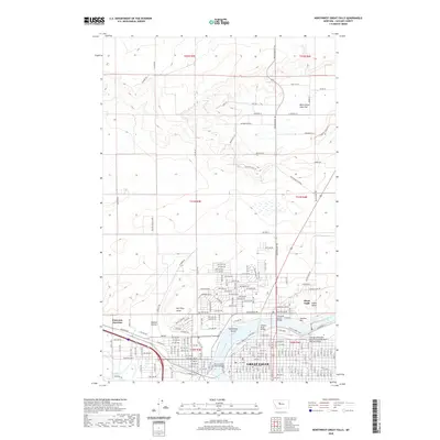 2020 Map of Northwest Great Falls, 2020 Print