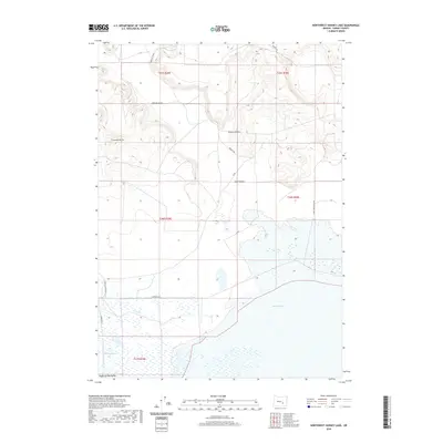 2020 Map of Northwest Harney Lake, 2020 Print