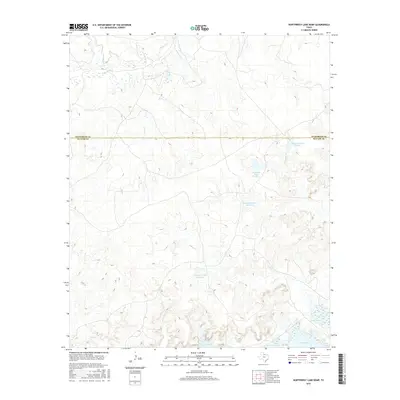 2016 Map of Northwest Lake Kemp, 2016 Print