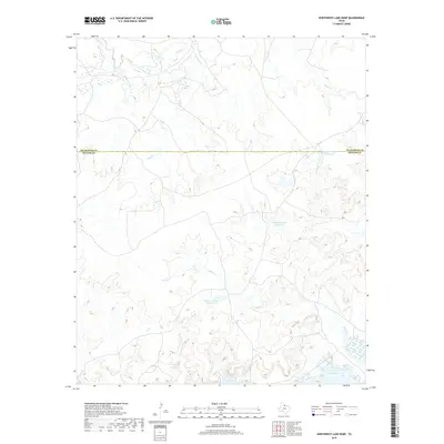 2019 Map of Northwest Lake Kemp, 2019 Print