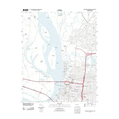 2011 Map of Northwest Memphis, 2011 Print