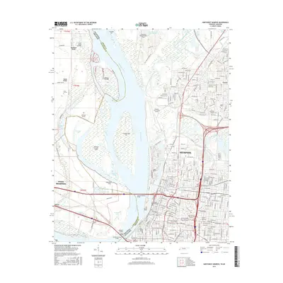 2016 Map of Northwest Memphis, 2016 Print