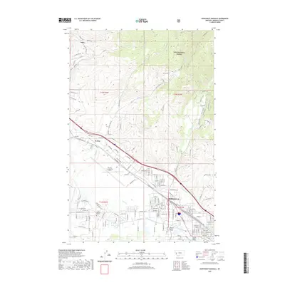 2020 Map of Northwest Missoula, 2020 Print