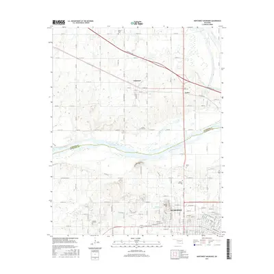 2016 Map of Northwest Muskogee, 2016 Print
