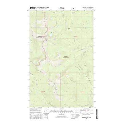 2017 Map of Northwest Peak, 2017 Print