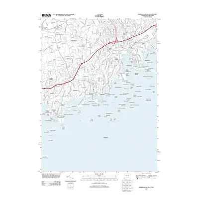 2012 Map of Norwalk South, 2012 Print