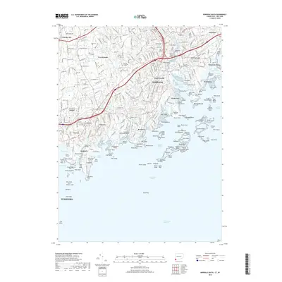 2018 Map of Norwalk South, 2018 Print