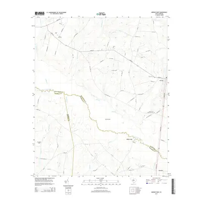2014 Map of Norway West, 2014 Print