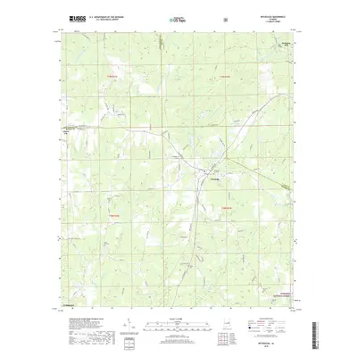 2018 Map of Notasulga, 2018 Print