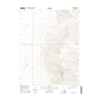 2014 Map of Notch Peak, 2014 Print